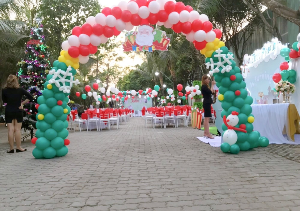 Trang trí làm kết cổng bóng bay sự kiện sinh nhật tiệc cưới tại TP Vinh Nghệ An